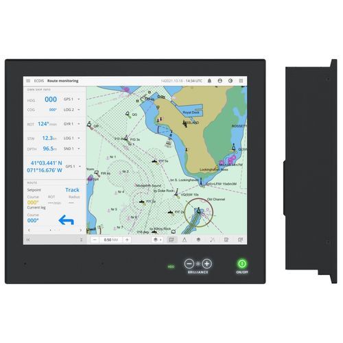 Painel PC para navio - HD 15T26 MMC - Hatteland Display AS - de embutir / com tela sensível ao toque / IP66