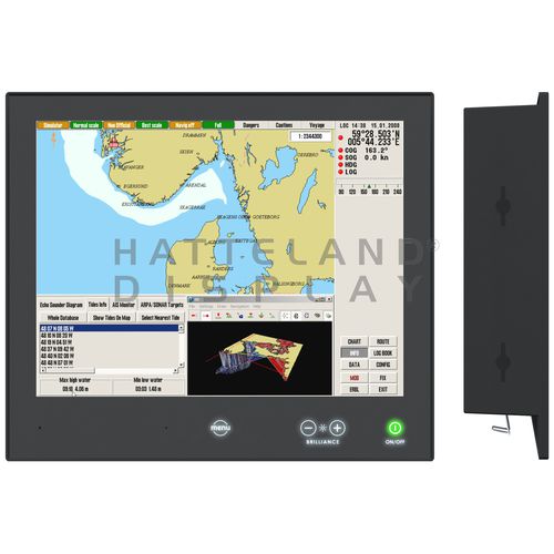 Monitor para navio - HD 15T21 STD - Hatteland Display AS - multifuncional / PC / sistema de navegação