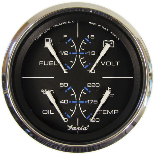 Indicador para barco - GF0007 - Beede Electrical Instrument - de nível / amperímetro DC / de pressão de óleo