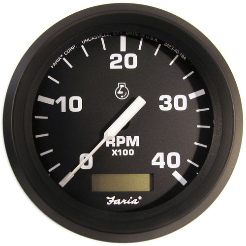 Conta-giros analógico - TD9102 - Beede Electrical Instrument - para barco / com horímetro de motor
