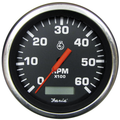 Conta-giros analógico - TC9132 - Beede Electrical Instrument - para barco / com horímetro de motor