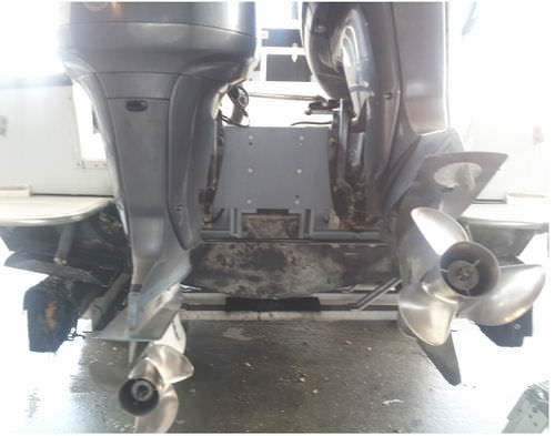 Suporte de motor para barco - DOUBLE JAC™ - Bob's Machine Shop - ajustável