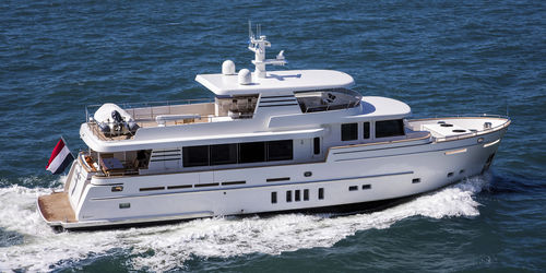 Iate a motor de cruzeiro - FALCON - Van der Valk Shipyard - trawler / com flybridge / com casa do leme