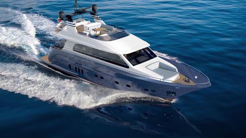 Iate a motor de cruzeiro - MICAMO - Van der Valk Shipyard - com flybridge / com casa do leme / IPS POD