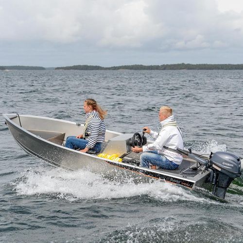 Bote com motor de popa - MINI S - FISKARS Inha Works., Buster Boats - com console lateral / esportivo / em alumínio