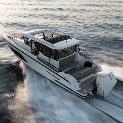 Lancha Cabin Cruiser com motor de popa - Coupe 830 - Nordkapp Boats - com casa do leme / máx. 10 pessoas / com cabine