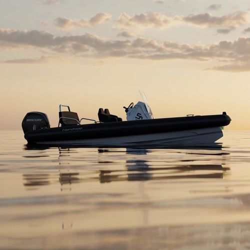 Barco inflável com motor de popa - Airborne 5.4 - Nordkapp Boats - com casco rígido / de casco rígido (RIB) / open