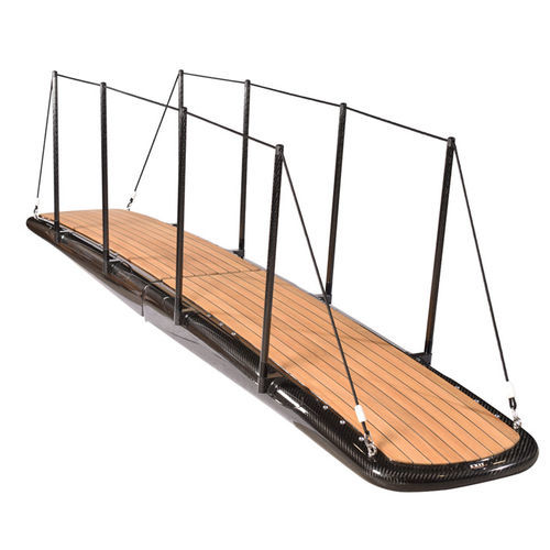 Passarela para barco - ALLEGRA 350 - Exit Carbon - dobrável / manual / com corrimão