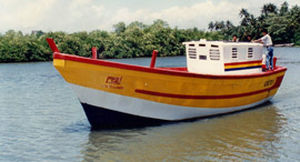 Barco profissional barco de pesca profissional - NM-35 - Neil Marine (Pvt) Ltd - com motor de centro / de fibra de vidro