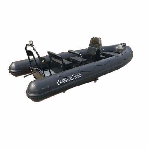 Barco inflável com motor de popa - HYP620 - Qingdao Lian Ya Boat Co.,Ltd. - de gasolina / com console central / esportivo