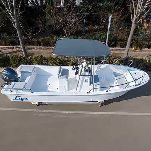 Lancha de console central com motor de popa - SW580-N - Qingdao Lian Ya Boat Co.,Ltd. - máx. 8 pessoas
