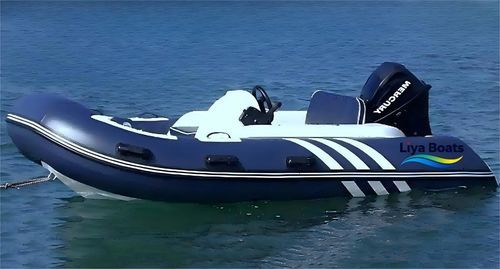 Barco inflável com motor de popa - HY330 - Qingdao Lian Ya Boat Co.,Ltd. - com casco de planeio / com casco rígido / de casco rígido (RIB)