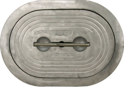 Gaiuta para navio - BFHQTH15X24 - BAIER MARINE - retangular / de abrir / com lados arredondados