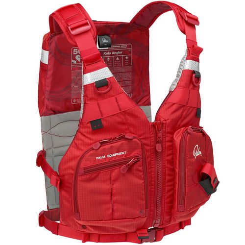 Colete auxiliar de flutuação para esportes aquáticos - Kola Angler - Palm - de homem / de espuma / vermelho