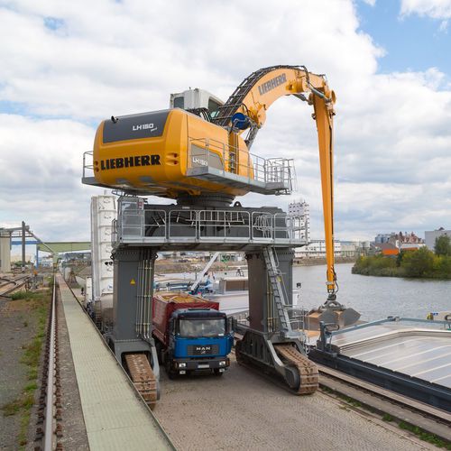Guindaste portuário - LH 50 C / LH 110 C / LH 150 C - Liebherr-International Deutschland - articulado / de esteiras
