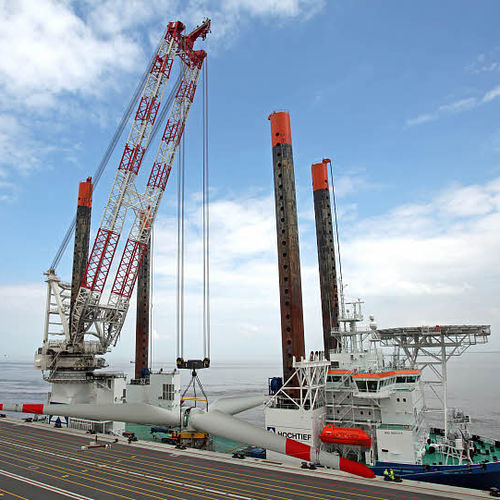 Guindaste para navio-guindaste - CAL Series - Liebherr-International Deutschland - para cargas pesadas / com lança elevatória