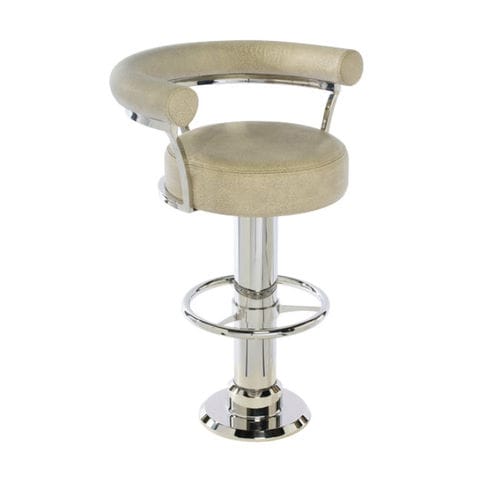Banqueta alta para navio - NAUTIQUE - Crown Ltd - para iate / em aço inoxidável / base redonda