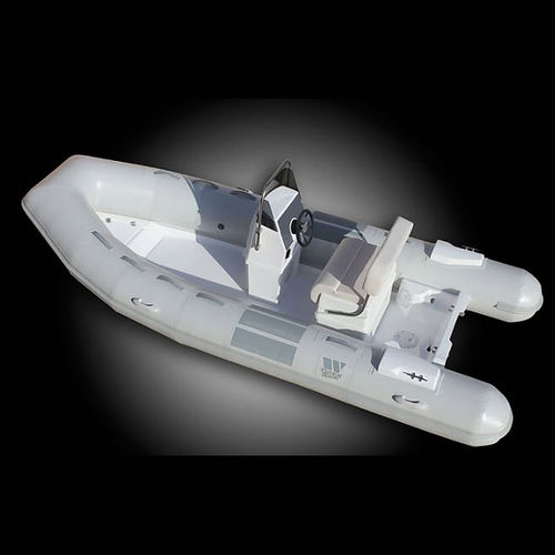 Barco inflável com motor de popa - OP450 - Tiger Marine - com console central / open / com console lateral