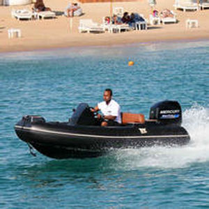 Barco inflável com motor de popa - PT340 - Tiger Marine - semirrígido / open / com console lateral