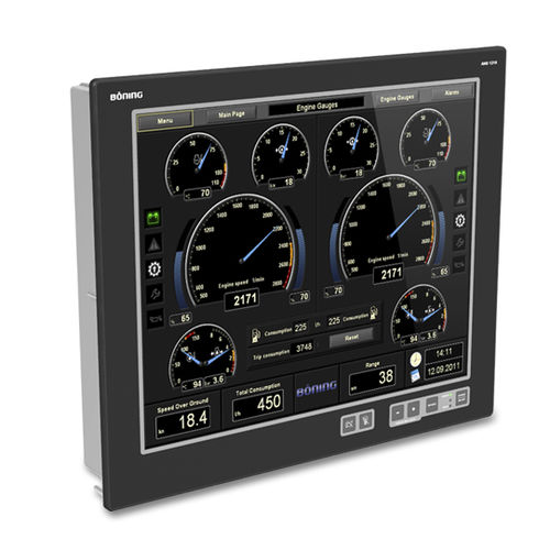 Painel PC para navio - AHD 1219 F  - Böning Automationstechnologie GmbH & Co. KG - para iate / de embutir / com tela sensível ao toque