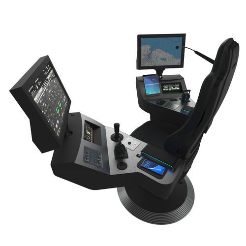 Assento de operador - COMMANDER XXL - Cleemann Chair-Systems - para navio / com posto de comando integrado / com encosto alto