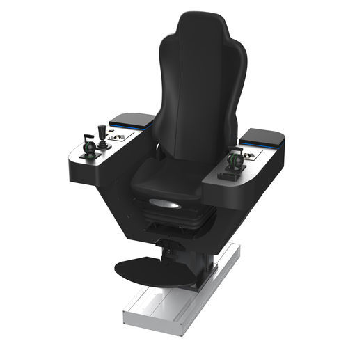 Assento de operador - COMMANDER XL  - Cleemann Chair-Systems - para navio / com apoio de braços / com posto de comando integrado
