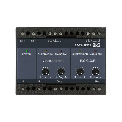 Relé para barco - LMR-122D - DEIF - para navio / monitor de tensão para grupos geradores de energia