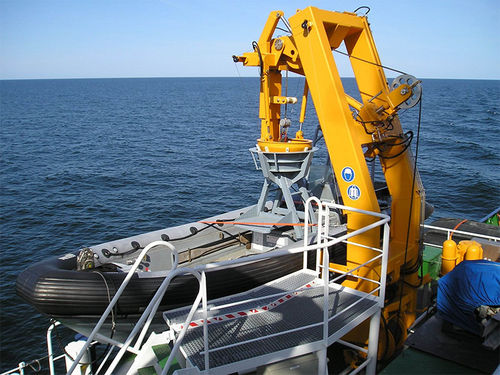 Turco para barco de salvamento - D-NPS.SP - d-i davit international-hische GmbH - para navio / hidráulico