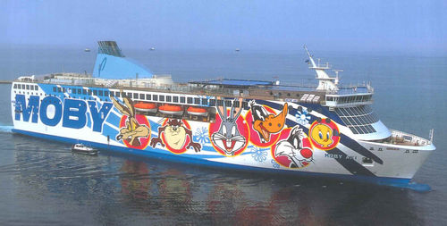 Ferry para transporte de veículos - MOBY AKI - Fincantieri - Cantieri Navali Italiani