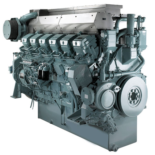 Motor de centro - S12R-MPTA - Mitsubishi Equipment Europe - auxiliar / a diesel / para barco profissional