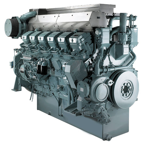 Motor de centro - S12R-MPTAW - Mitsubishi Equipment Europe - de propulsão / a diesel / para barco profissional