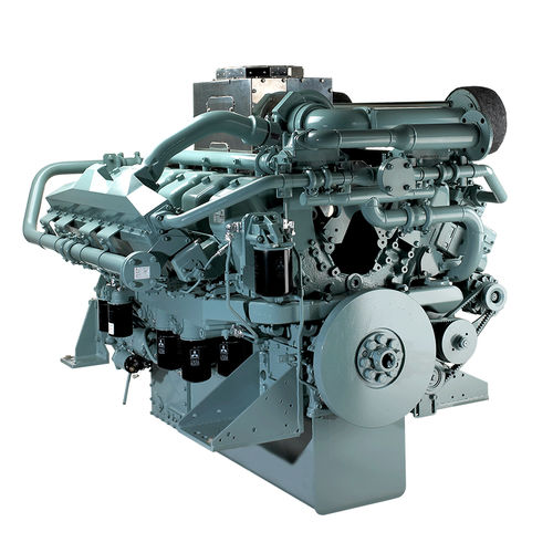 Motor de centro - S12A2-T2MPTAW2 - Mitsubishi Equipment Europe - de propulsão / a diesel / para barco profissional