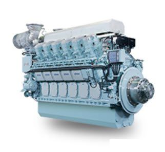 Motor de centro - AHX series - Niigata Power Systems - de propulsão / a diesel / para barco profissional