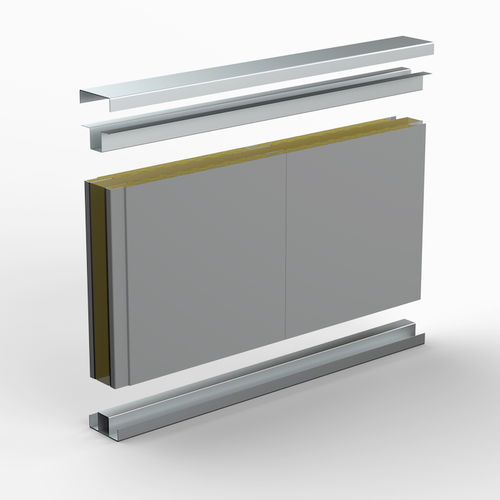 Painel sanduíche para divisória de navio - CSG-600 / 70 - NORAC - para isolamento acústico / de espuma