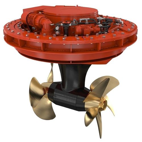 Propulsor azimutal - Integrated L-drive - VETH PROPULSION - para navio / elétrico / de hélice contrarrotativa