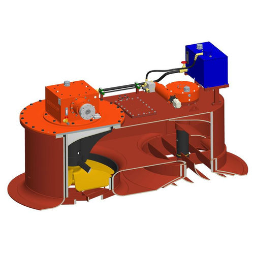 Propulsor azimutal - Veth Steering Grid - VETH PROPULSION - de proa / de embutir / para navio