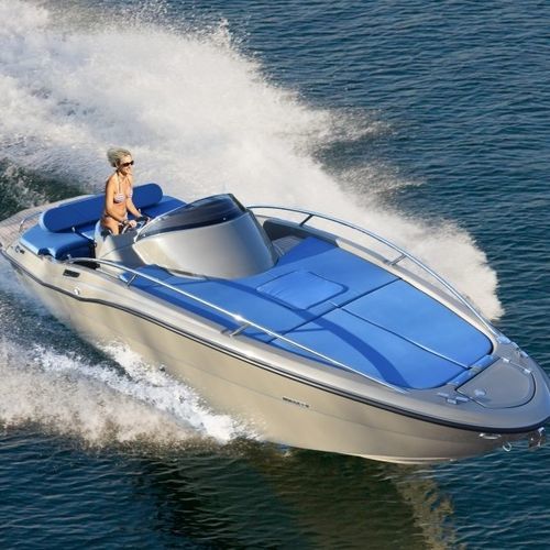 Lancha Cabin Cruiser com motor de centro - Aries EFB - CLEAR - open / esportiva / máx. 8 pessoas