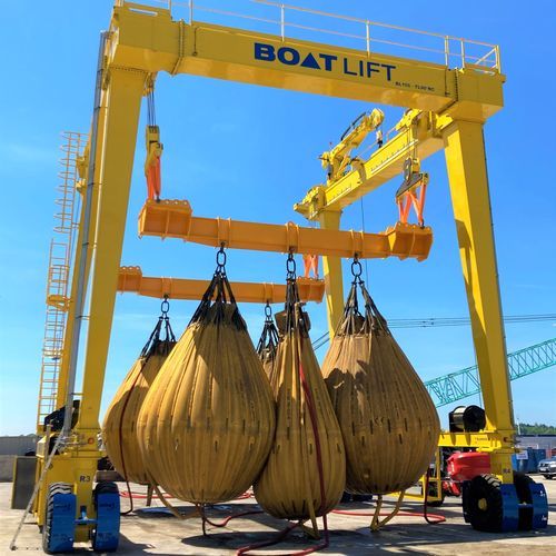 Travel lift controlado remotamente - BL155TL-90°RC - BOAT LIFT - com direção em todas as rodas / para cargas pesadas / de elevação