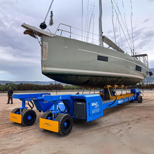Carreta de movimentação - BL45MA-90°DSC - BOAT LIFT - para estaleiro naval / controlada remotamente / autopropelida