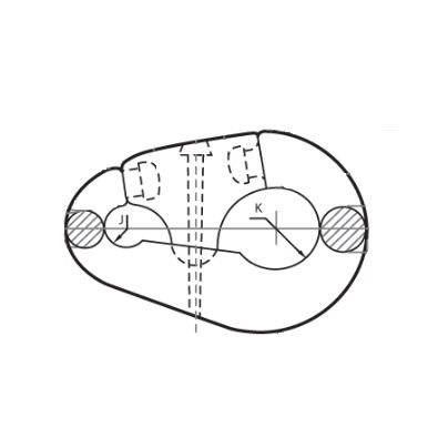 Manilha para navio tipo pera - Sotra Marine Produkter - de união para corrente de âncora / forjada