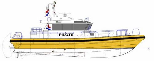 Barco profissional barco de serviço - Hydra - Barkmeijer Stroobos BV - com motor de centro