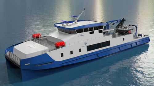 Navio de fiscalização de pesca - 547 - Oma Baatbyggeri AS - catamarã