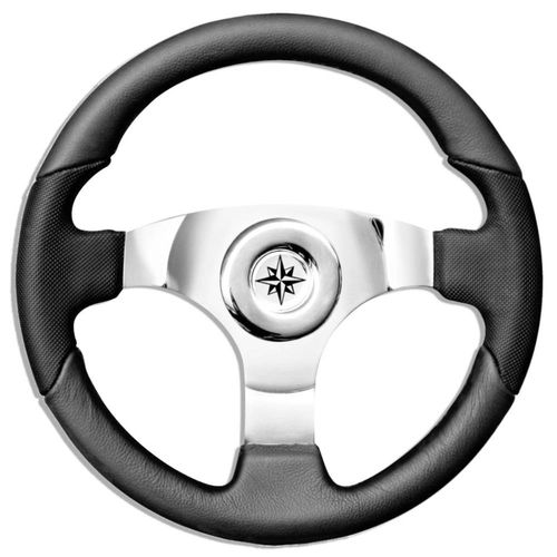 Volante para barco a motor em aço inoxidável - T12/35 series - SAVORETTI ARMANDO & C. s.n.c. - revestido de poliuretano / em fibra de carbono / com revestimento de couro