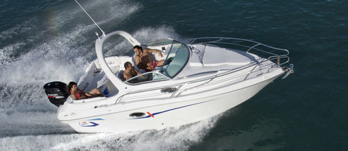 Lancha Cabin Cruiser com motor de popa - Marte 22 FB / OB - Lema boats - open / de pesca esportiva / máx. 6 pessoas