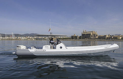 Barco inflável com motor de popa - 42 FB - Heaven Gommoni - bimotor / semirrígido / com console central