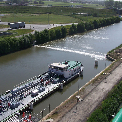 Barreira de contenção - HYDROTECHNIK LÜBECK GMBH - bolhas de ar / para rio / pneumática