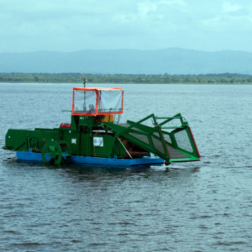 Barco profissional barco removedor de plantas aquáticas - Weed Cat Series - Mavi Deniz - com motor de centro / em alumínio