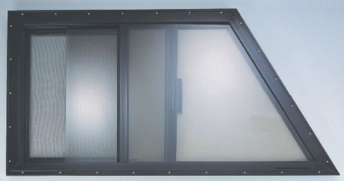 Janela trapezoidal - ALUMINUM BOAT WINDOWS - MAN SHIP machinery & Hardware co. - para barco / deslizante