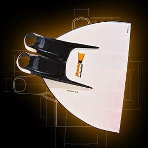 Nadadeira monopalma para mergulho livre - Dolphin Smart - Specialfins Ltd. - de fibra de vidro / de borracha
