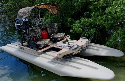 Bote catamarã - E2 Elite - CraigCat - com motor de popa / open / de pesca e cruzeiro